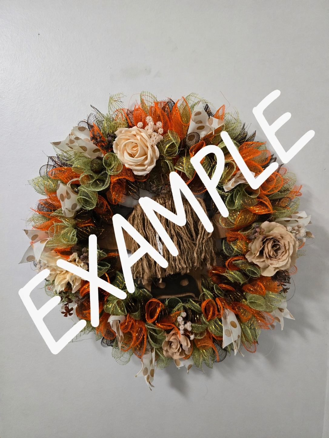 14' Custom Mesh Wire Wreath